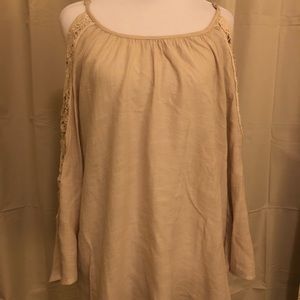 Unique Spectrum Stone Colored Blouse. Size L